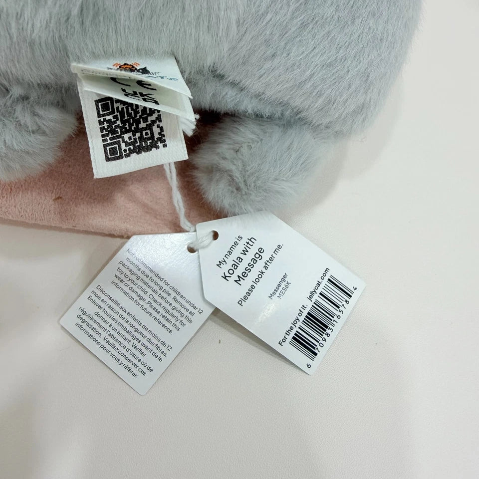 JELLYCA Amuseabl Koala With Message Plush Fluffy Fun Doll Kids Toy Gift 7in