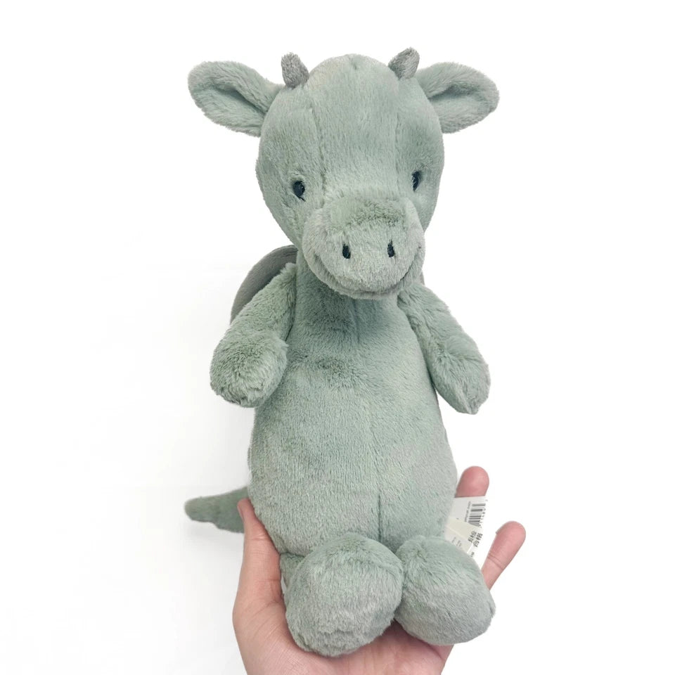 AUTHENTI JELLYCA SAGE FLUFFY RARE RETIRED MEDIUM BASHFUL DRAGON PLUSH TOY GIFT