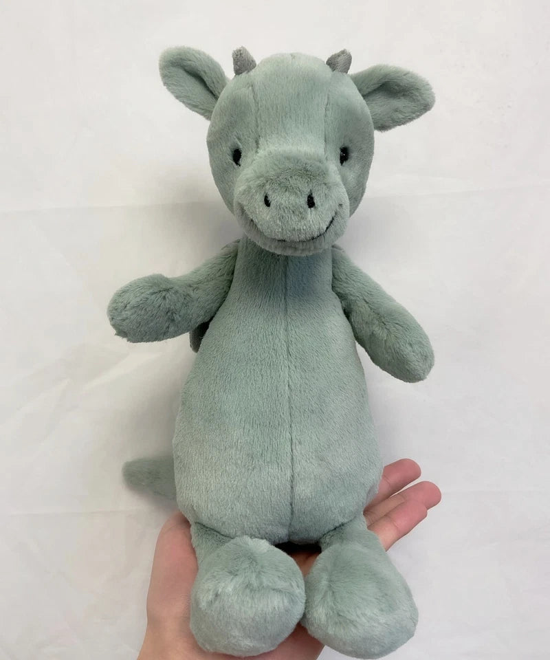 AUTHENTI JELLYCA SAGE FLUFFY RARE RETIRED MEDIUM BASHFUL DRAGON PLUSH TOY GIFT