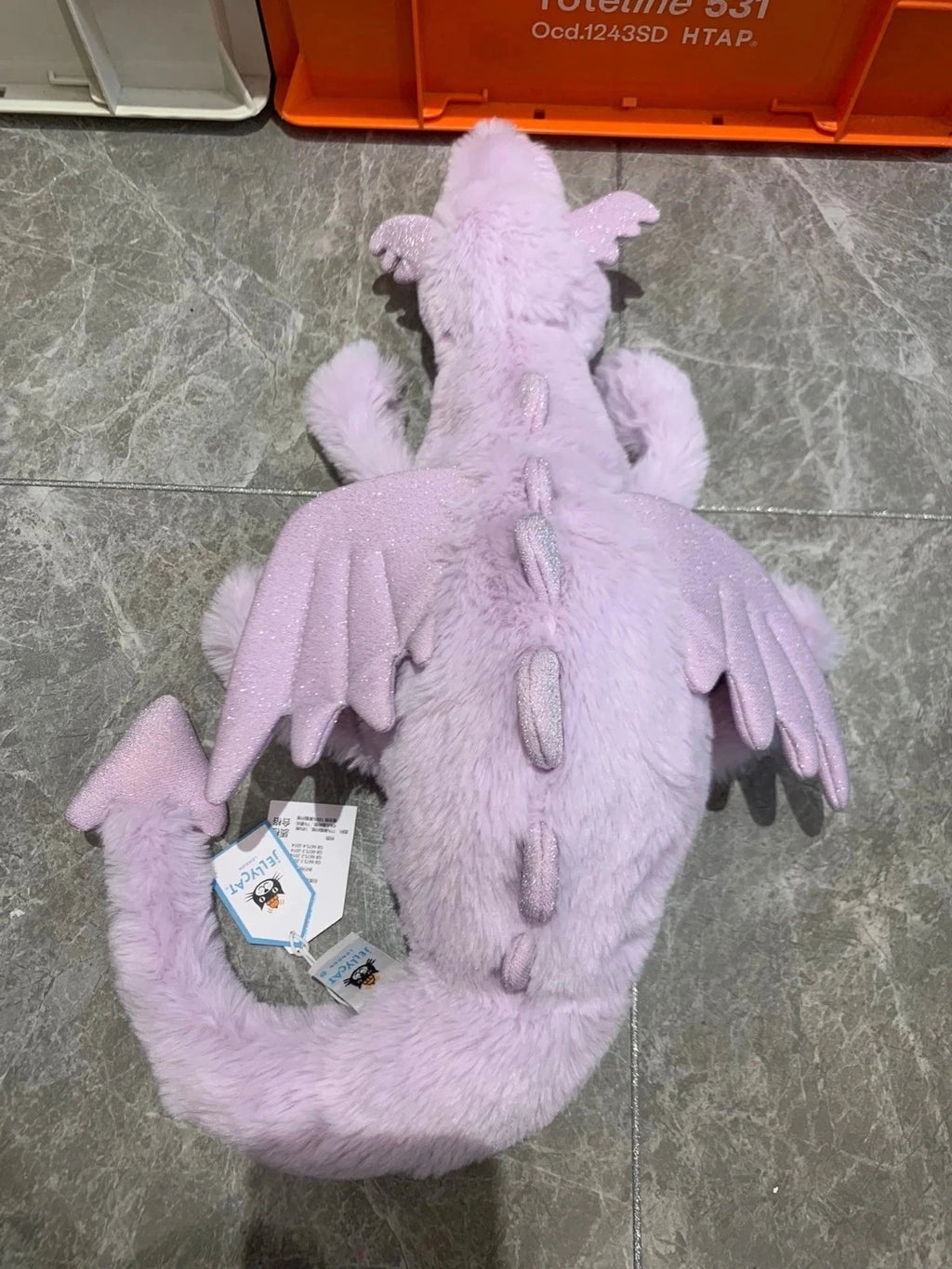 Jellyca 20in Lavender Dragon - new with tags & dust bag