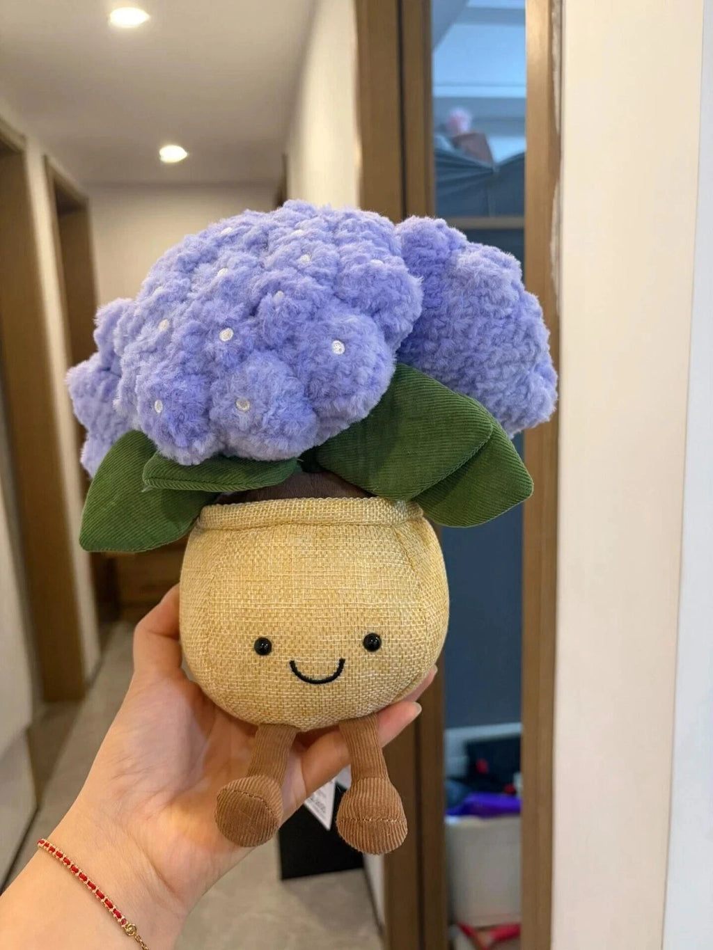 Jellyca Amuseable Hydrangea Pot 9 in Cute Plush Doll Gift Toy Dust Bag NEW