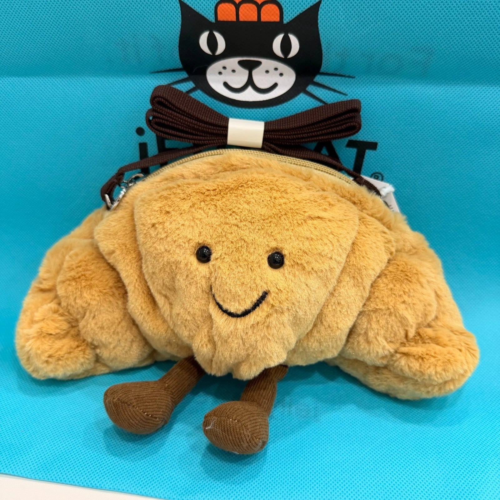 JELLYCA Amuseabl Croissant Bag Plush Fluffy Fun Doll Comfort Kids Toy 5.9in