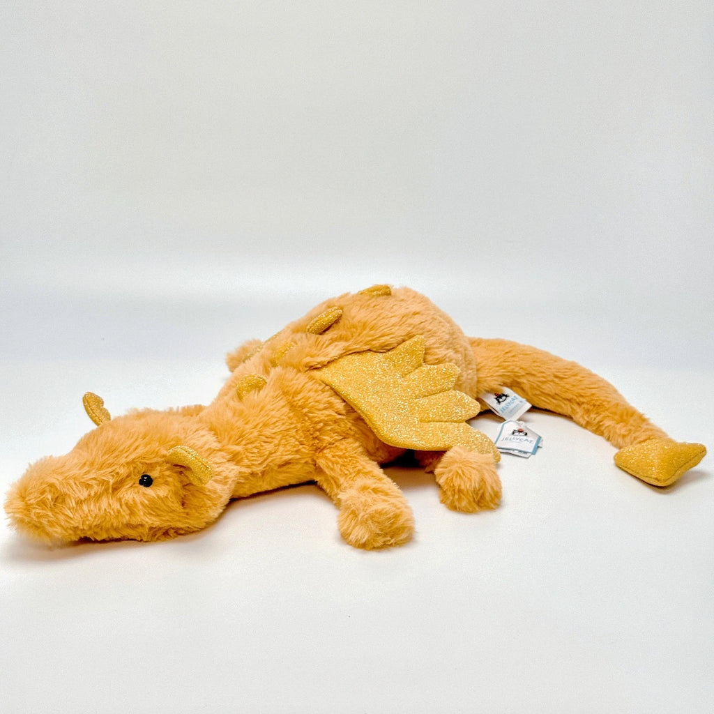 Golden Yellow Drago Plush 50cm Large - New w/ Tag & Dust Bag