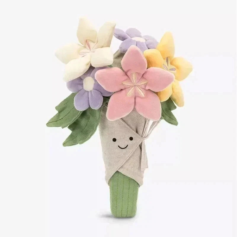 Jellyca Flower Bouquet Plush Toy Soft Doll Gift Birthday Wedding Teddy Cute