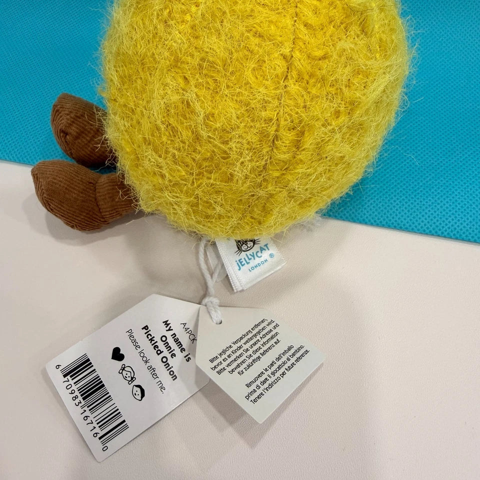 JELLYCA Amuseabl Onnie Pickled Onion Plush Fluffy Fun Doll Kids Toy Gift 3.9in