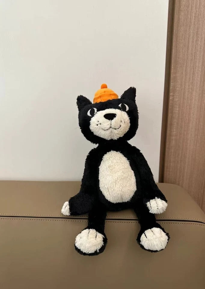 JELLYCA Fluff Plush Soft Classic Jelly Cat Appease Doll Gift Kids Toy Dust Bag