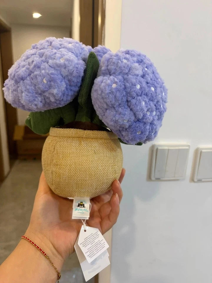 Jellyca Amuseable Hydrangea Pot 9 in Cute Plush Doll Gift Toy Dust Bag NEW