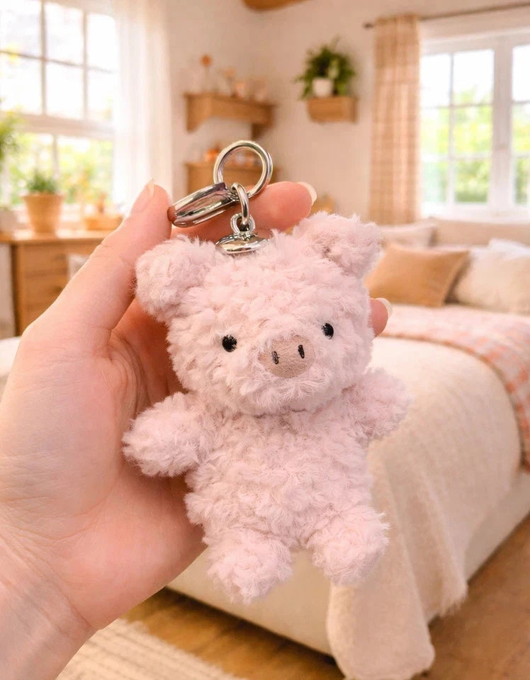 Jellyca Little Pig Bag Charm - Plush Keychain Soft Cute Collectible Toy NWT