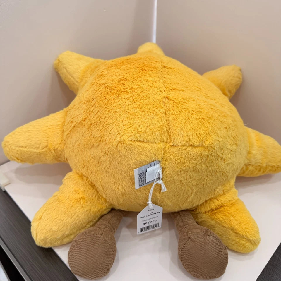 JELLYCA Huge Amuscabl Sun Plush Fluffy Doll Kids Toy Fun Gift Dust Bag 18in