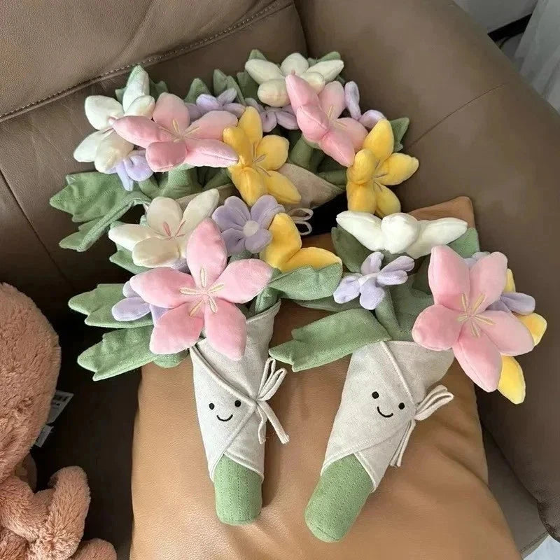 Jellyca Flower Bouquet Plush Toy Soft Doll Gift Birthday Wedding Teddy Cute