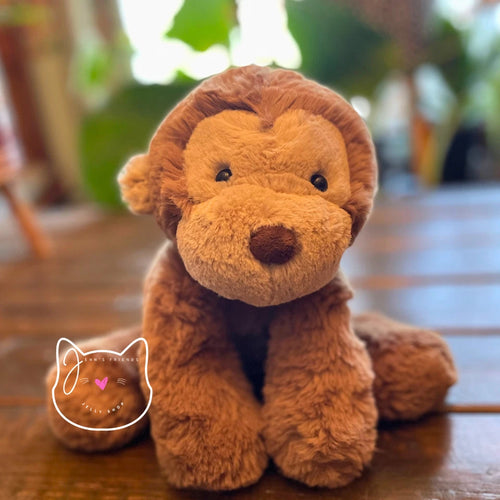 AUTHENTI Jellyca SMUDG MONKEY New NWT Medium Soft Plush Toy Brown Stuffed Zoo