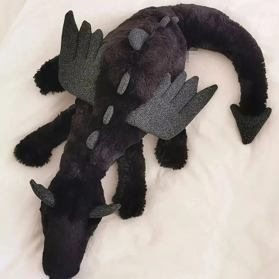 Jellyca Onyx Dragon Plush – Black - RETIRED RARE 50cm - NEW WITH TAGS Gifts.