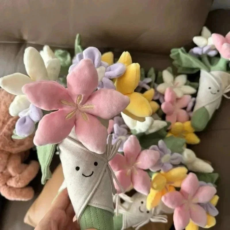 Jellyca Flower Bouquet Plush Toy Soft Doll Gift Birthday Wedding Teddy Cute