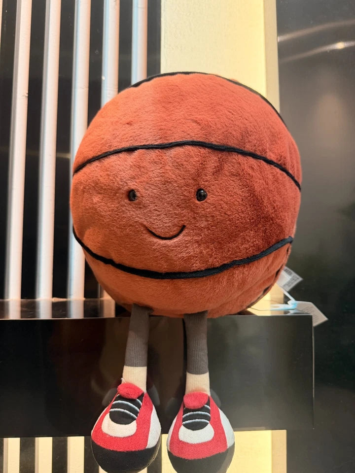 Jellyca Amuseabl Fluffy basketball Plush Doll Birthday Gift Kids Toy