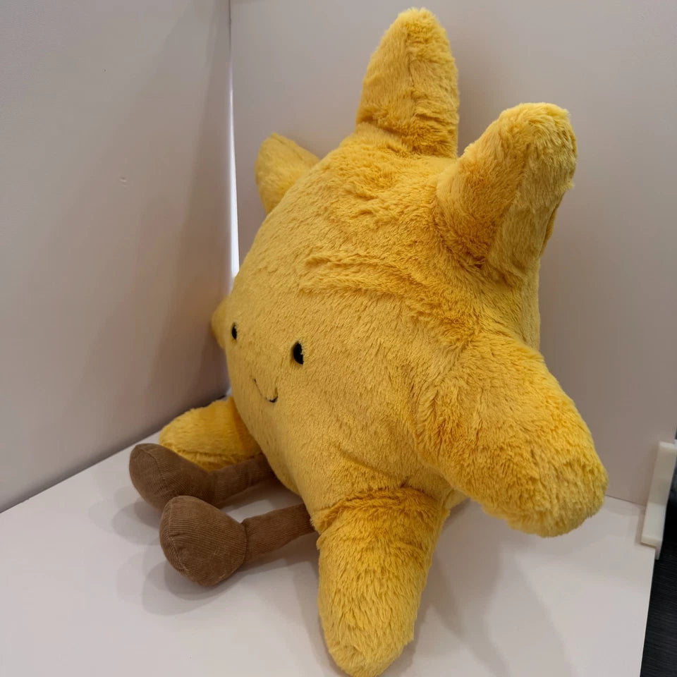 JELLYCA Huge Amuscabl Sun Plush Fluffy Doll Kids Toy Fun Gift Dust Bag 18in
