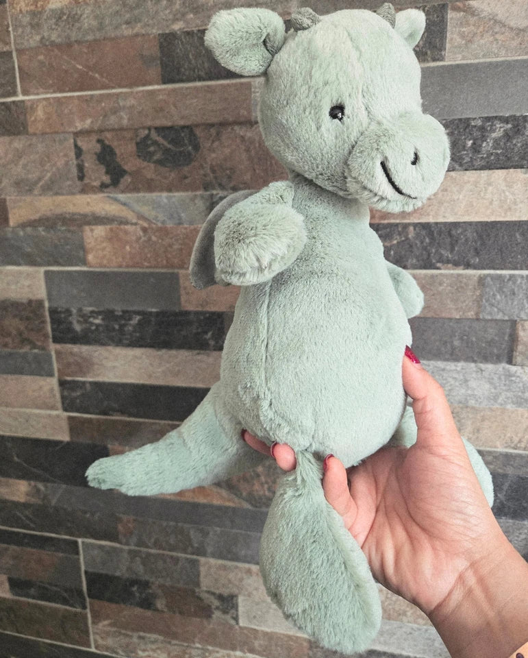 AUTHENTI JELLYCA SAGE FLUFFY RARE RETIRED MEDIUM BASHFUL DRAGON PLUSH TOY GIFT