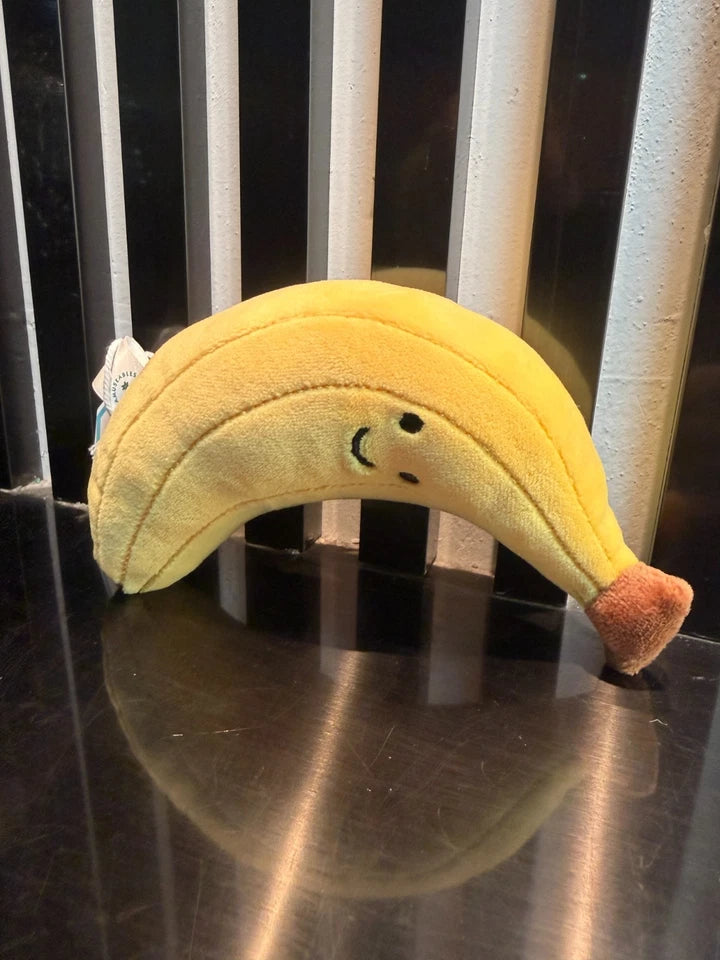 Jellyca Amuseabl Fluffy banana Plush Doll Birthday Gift Kids Toy 6in
