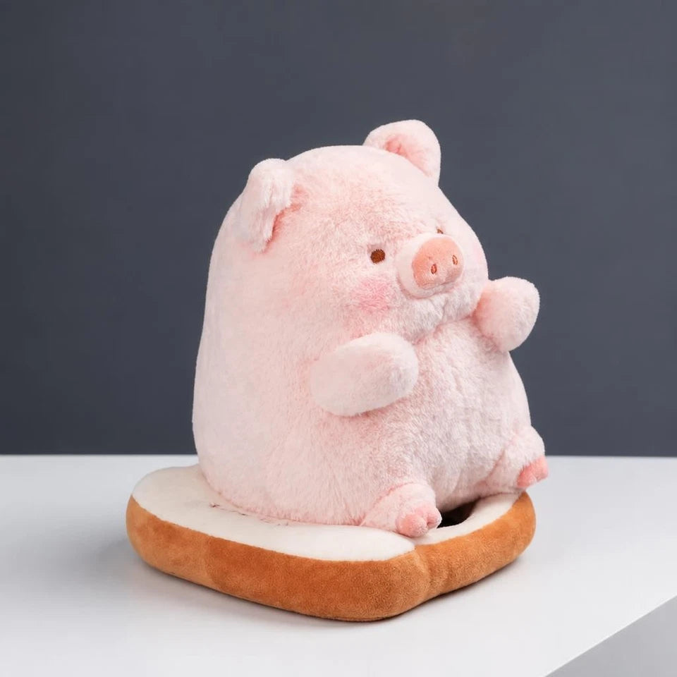 8" Lul Pig Bread Plush Kawaii Food Stuffed Animal Soft Gift Collectible