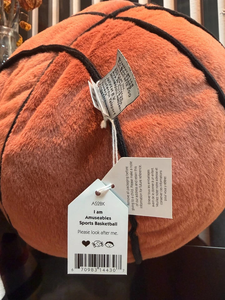 Jellyca Amuseabl Fluffy basketball Plush Doll Birthday Gift Kids Toy