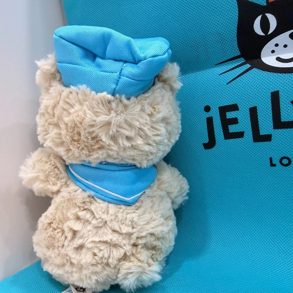 JELLYCA Amuseabl Bartholomew Bear Junior Pilot Plush Fluffy Doll Kids Toy 7in