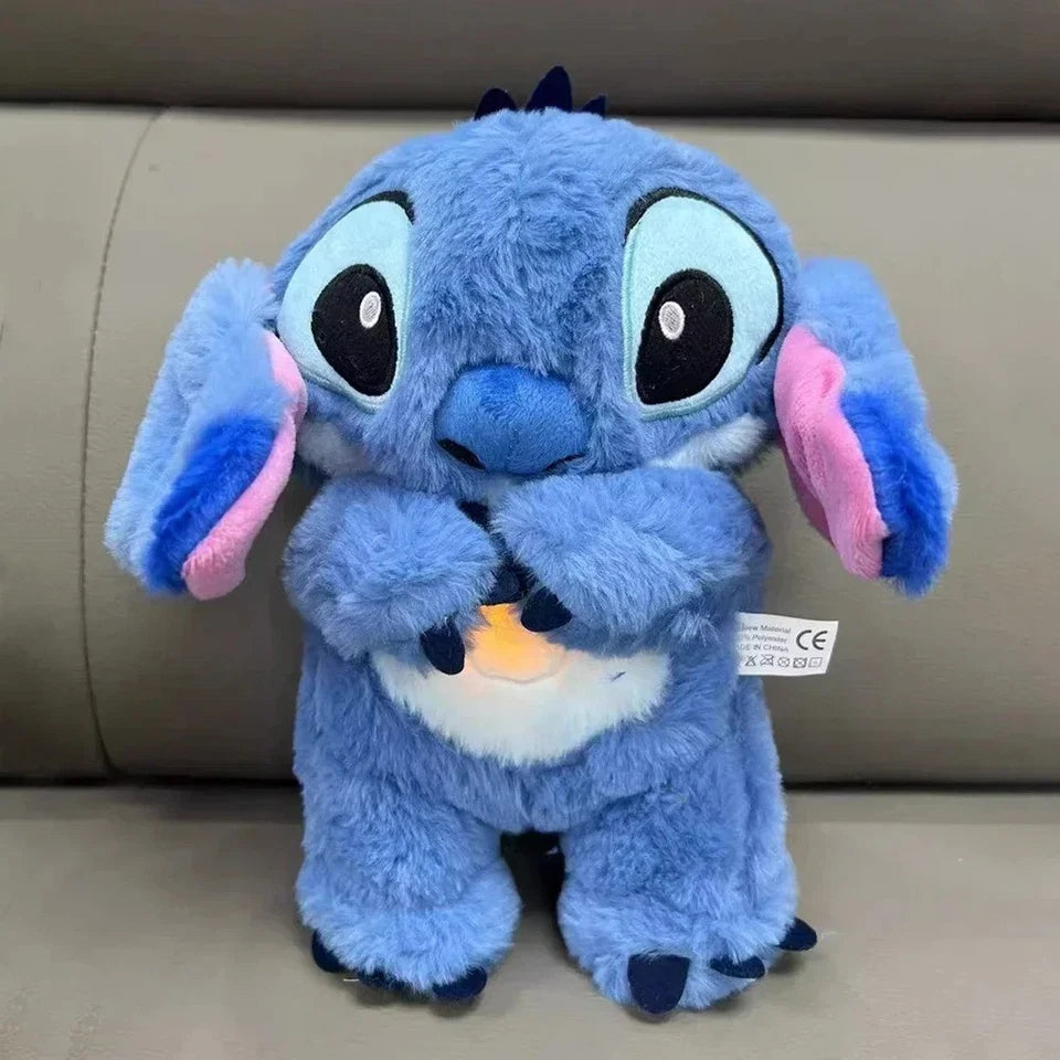 30CM Breathin Musica Plush Doll Sleep Aid Soft Stuffed Toy Anxiety Relief Gift
