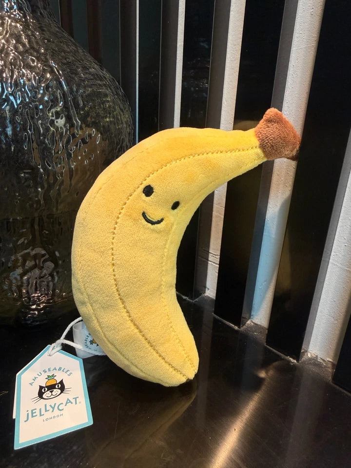 Jellyca Amuseabl Fluffy banana Plush Doll Birthday Gift Kids Toy 6in
