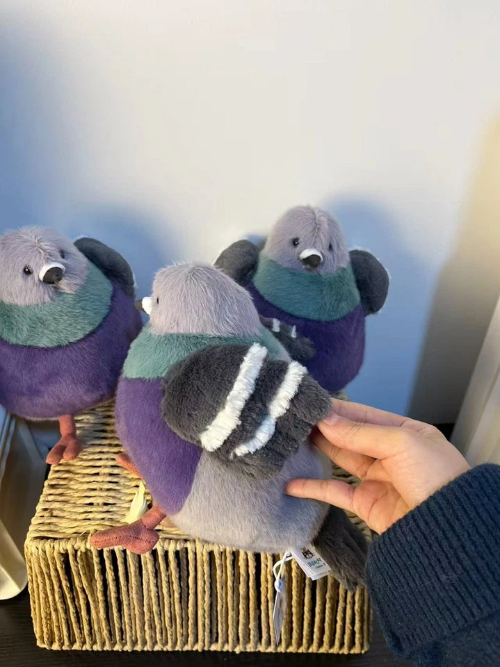 Jellyca Amuseabl Fluffy Plush Doll Leicester Pigeon Birthday Gift Kids Toy