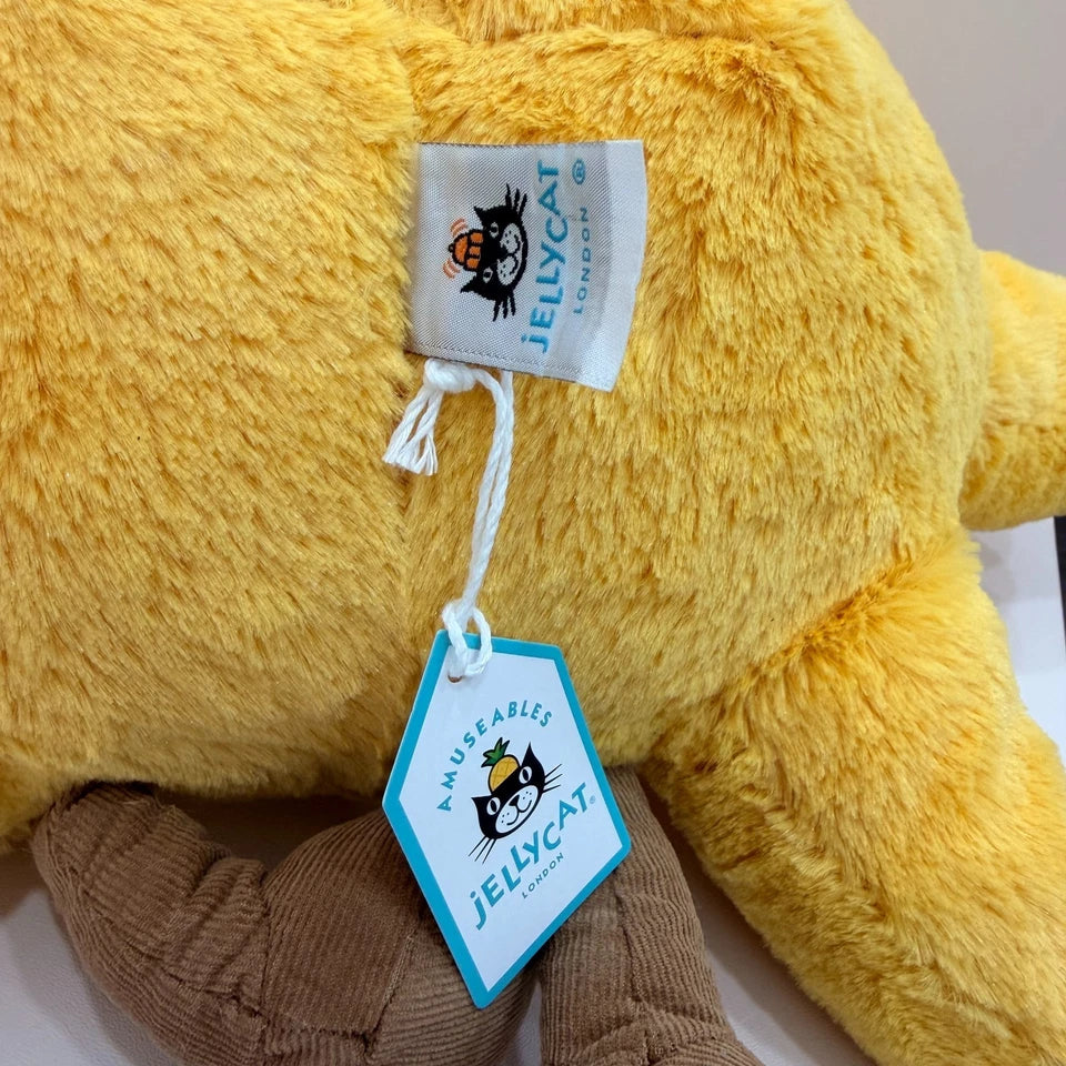 JELLYCA Huge Amuscabl Sun Plush Fluffy Doll Kids Toy Fun Gift Dust Bag 18in