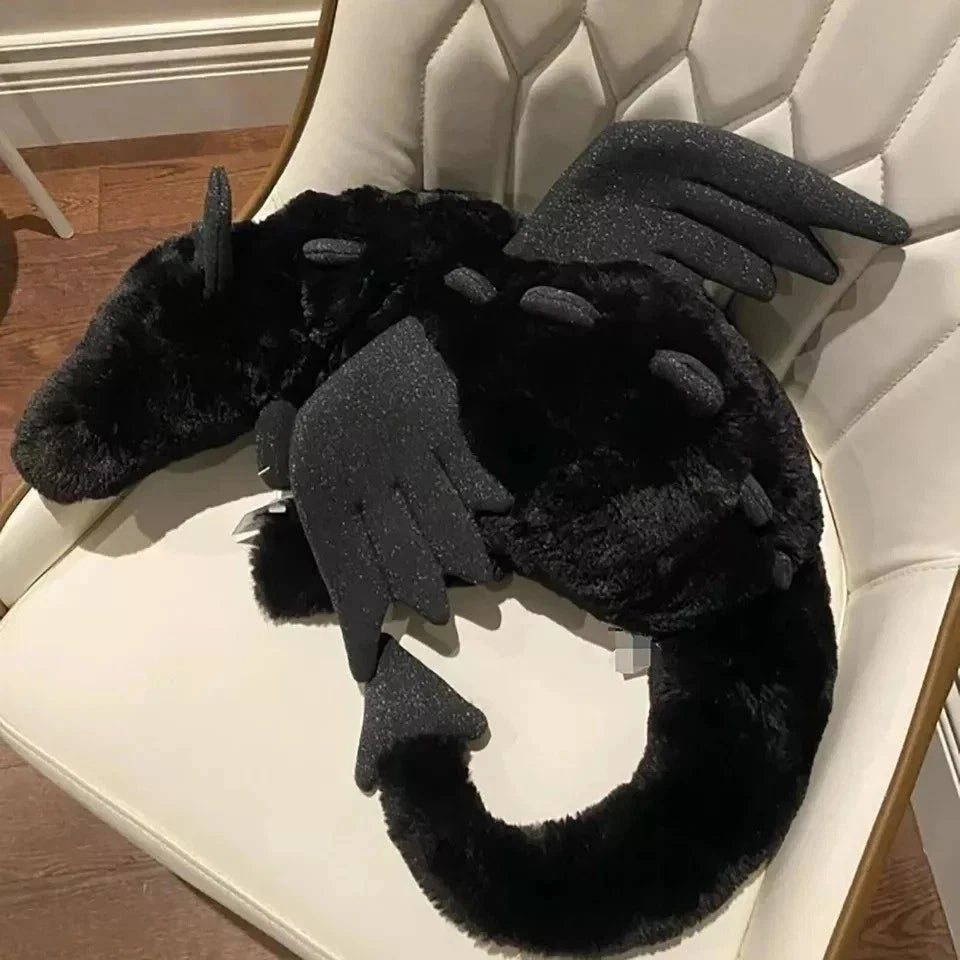 Jellyca Onyx Dragon Plush – Black - RETIRED RARE 50cm - NEW WITH TAGS Gifts.