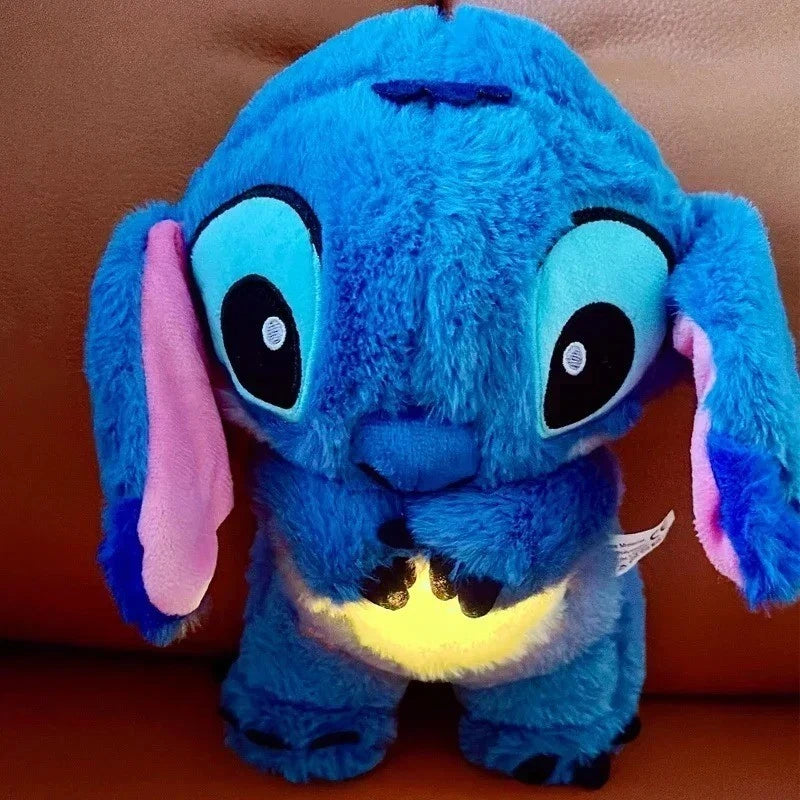30CM Breathin Musica Plush Doll Sleep Aid Soft Stuffed Toy Anxiety Relief Gift