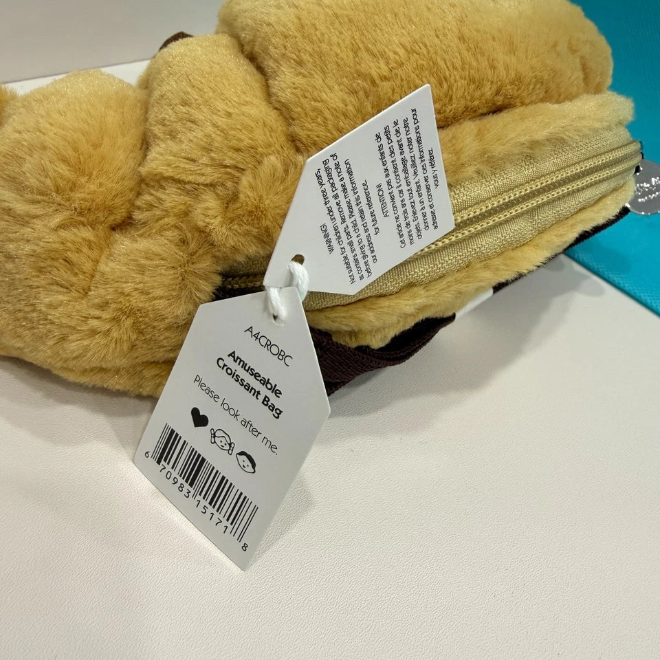 JELLYCA Amuseabl Croissant Bag Plush Fluffy Fun Doll Comfort Kids Toy 5.9in