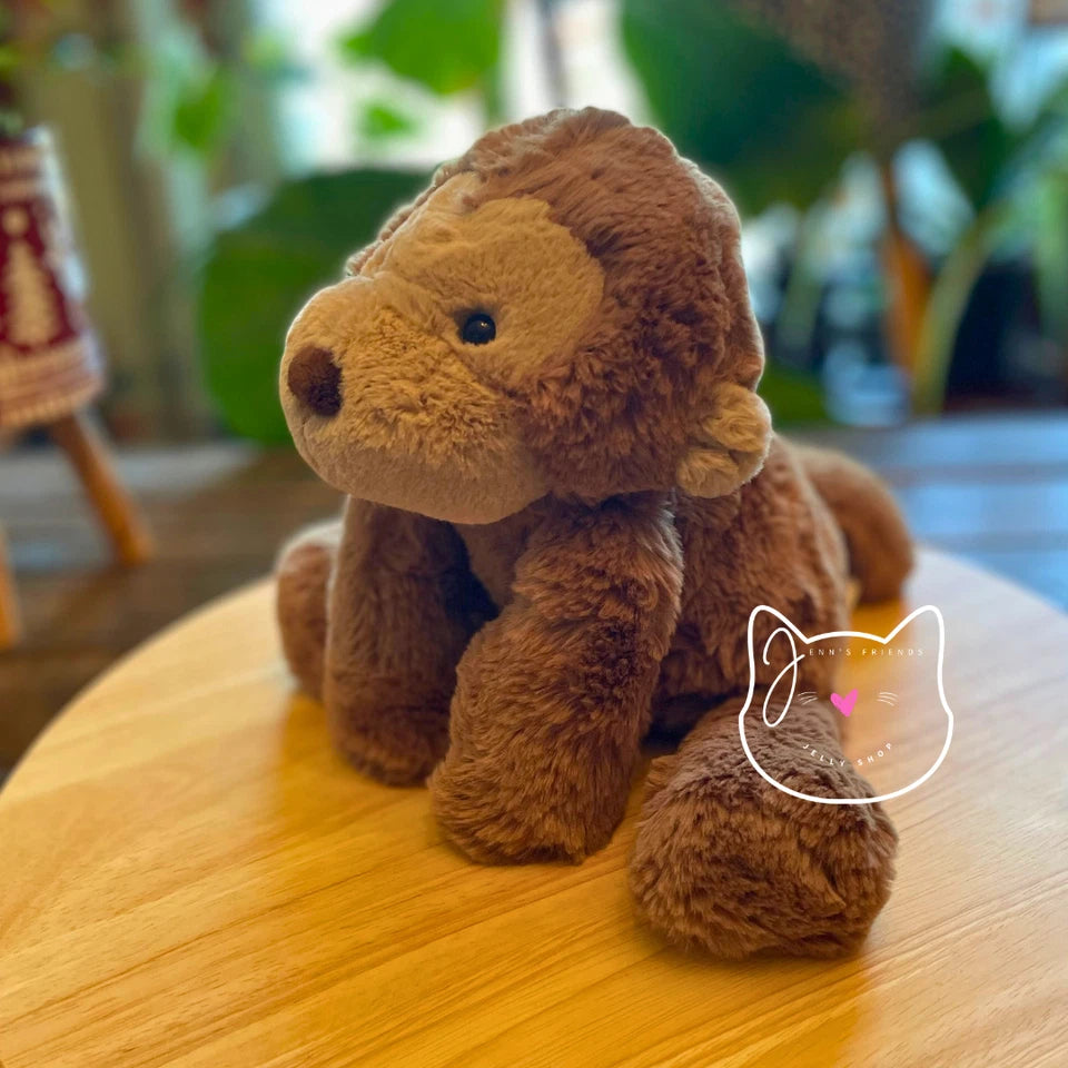 AUTHENTI Jellyca SMUDG MONKEY New NWT Medium Soft Plush Toy Brown Stuffed Zoo