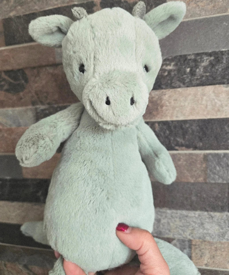 AUTHENTI JELLYCA SAGE FLUFFY RARE RETIRED MEDIUM BASHFUL DRAGON PLUSH TOY GIFT